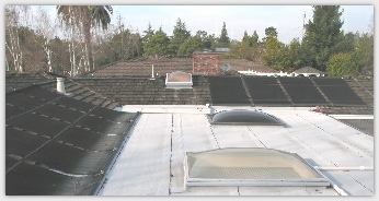 a photo of completed roof installation