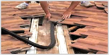 repairing a tile roof